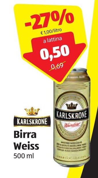 ALDI Karlskrone Birra Weiss 500 ml offerta
