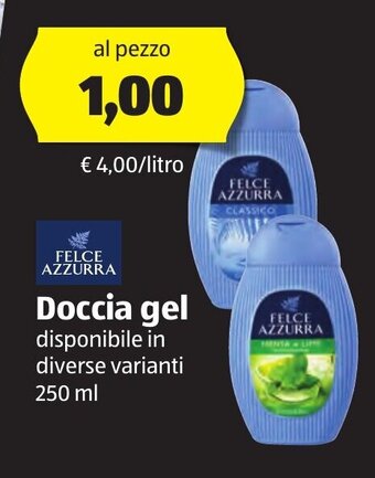 ALDI Felce Azzurra Doccia gel 250 ml offerta