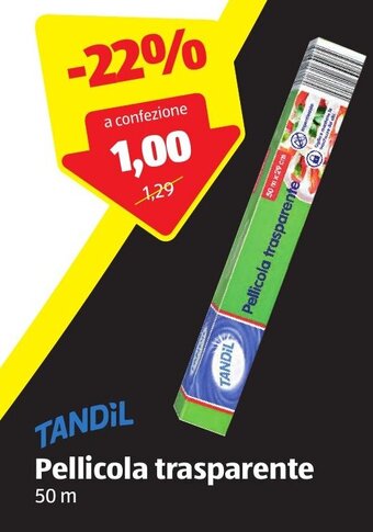 ALDI Tandil Pellicola trasparente 50 m offerta