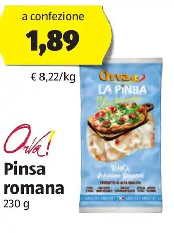 ALDI Orva Pinsa romana 230 g offerta