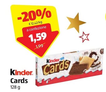 ALDI Kinder Cards 128 g offerta