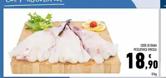 Conad Superstore Code di rana pescatrice fresca offerta