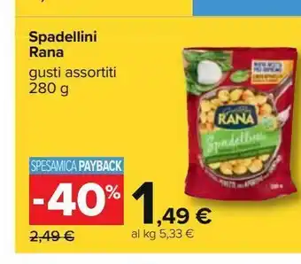 Carrefour Iper Spadellini rana offerta