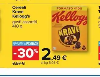Carrefour Iper Cereali krave kellog's offerta