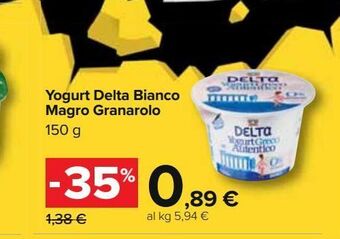 Carrefour Iper Yogurt delta bianco magro granarolo offerta