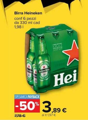 Carrefour Iper Birra heineken offerta