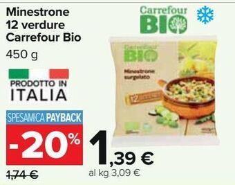 Carrefour Iper Minestrone 12 verdure carrefour bio offerta