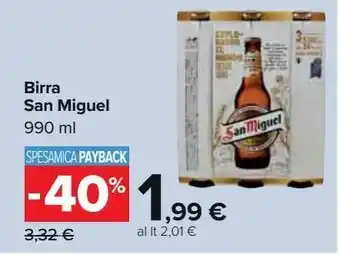 Carrefour Iper Birra san miguel offerta