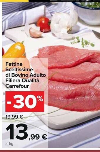 Carrefour Iper Fettine sceltissime di bovino adulto filiera qualita carrefour offerta