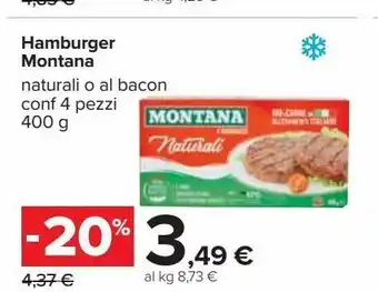 Carrefour Iper Hamburger montana offerta