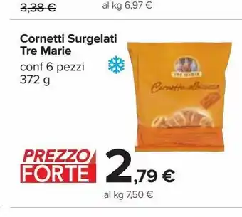 Cornetti surgelati tre marie