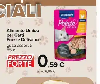 Alimento umido per gatti poesie delisauce