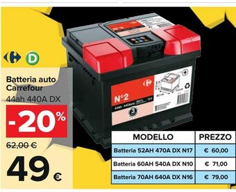 Carrefour Iper Batteria auto carrefour offerta