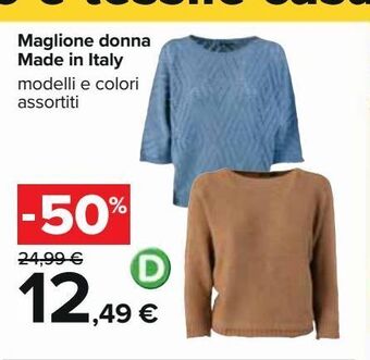 Maglione donna made in italy