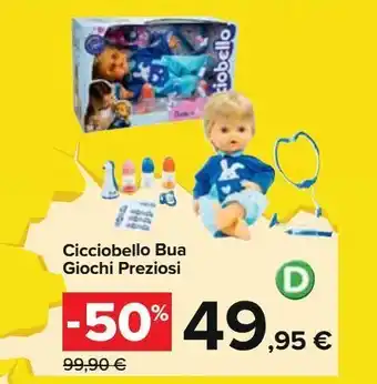 Carrefour Iper Cicciobello bua giochi preziosi offerta