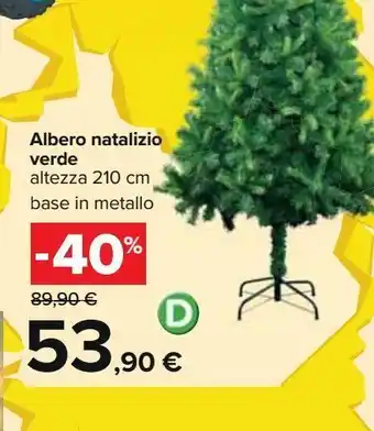 Carrefour Iper Albero natalizio verde offerta