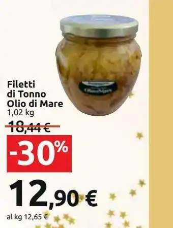 Carrefour Iper Filetti di tonno olio di mare offerta
