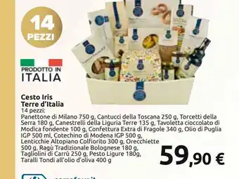 Carrefour Iper Cesto iris terre d'italia offerta