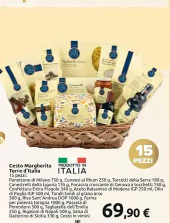 Carrefour Iper Cesto margherita terre d'italia offerta