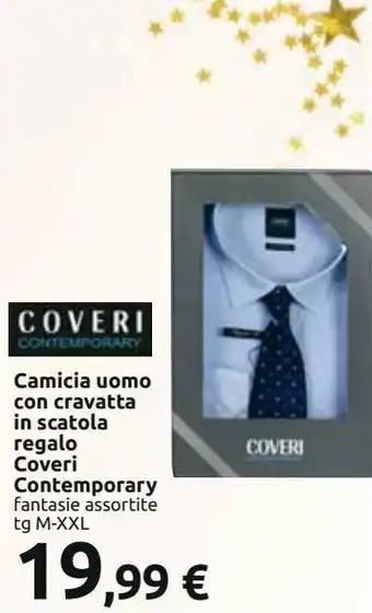 Camicia uomo con cravatta in scatola regalo coveri contemporary