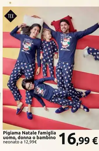 Carrefour Iper Pigiama natale per la famiglia uomo, donna o bambino offerta
