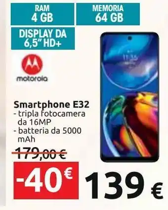 Carrefour Iper Smartphone e32 offerta