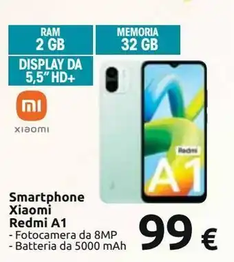 Carrefour Iper Smartphone xiaomi redmi a1 offerta