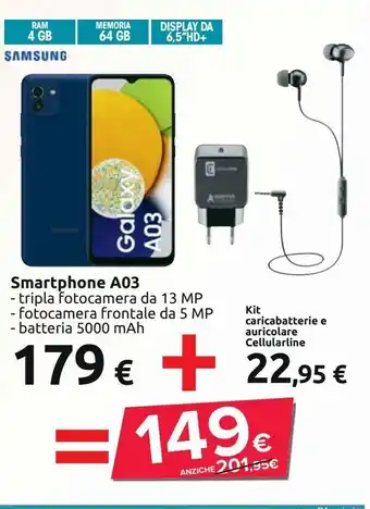 Carrefour Iper Smartphone a03 offerta