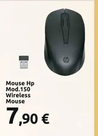 Carrefour Iper Mouse hp mod.150 wireless mouse offerta