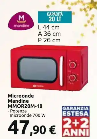 Carrefour Iper Microonde mandine mmor20m-18 offerta