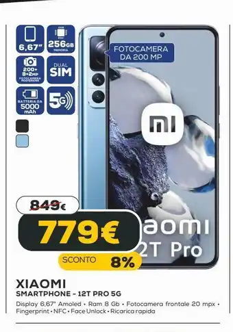 Euronics Xiaomi smartphone - 12t pro 5g offerta