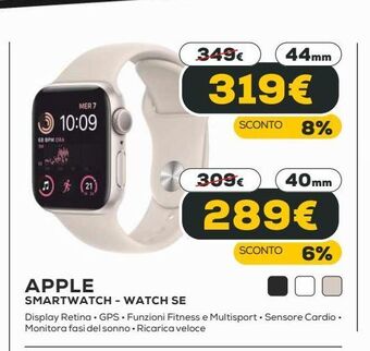 Euronics Apple smartwatch - watch se offerta