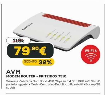 Euronics Avm modem router offerta
