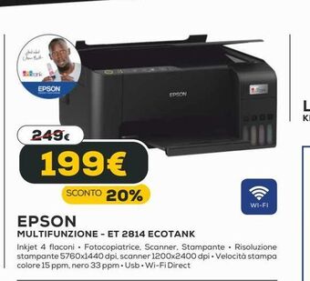 Euronics Epson multifunzione offerta