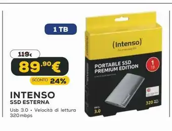 Euronics Intenso ssd esterna offerta