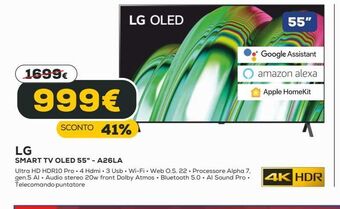 Euronics Lg smart tv oled 55" offerta