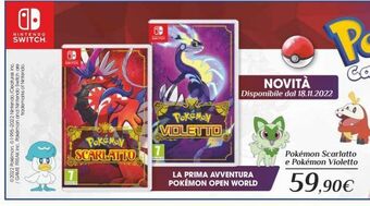 Euronics Pokemon scarlatto e pokemon violetto offerta
