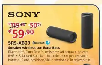 Euronics Speaker wireless con extra bass offerta