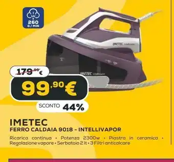 Euronics Imetec ferro caldaia offerta