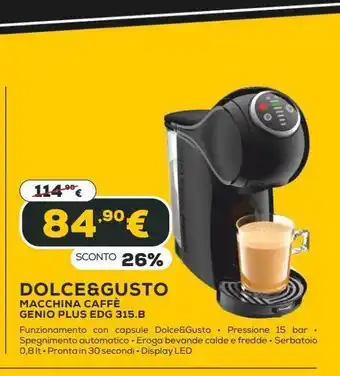 Euronics Dolce&gusto macchina caffè offerta