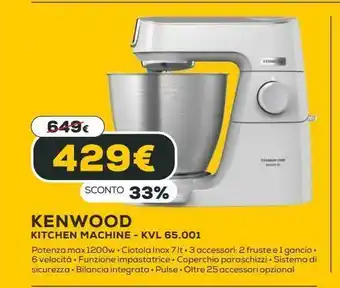 Euronics Kenwood kitchen machine offerta