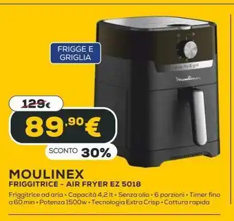 Euronics Moulinex friggitrice offerta