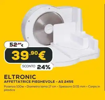 Eletronic affettatrice pieghevole