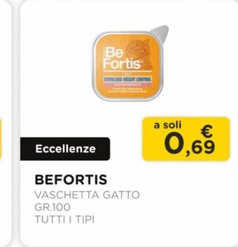 Arcaplanet Befortis/ vaschetta gatto /gr.100 / tutti i tipi offerta