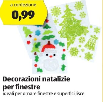 ALDI Decorazioni natalizie per finestre offerta