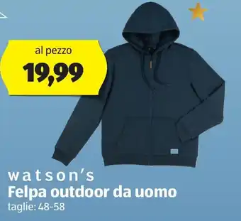 ALDI Watson's Felpa outdoor da uomo offerta