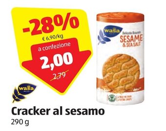 ALDI Wasa Cracker al sesamo 290 g offerta