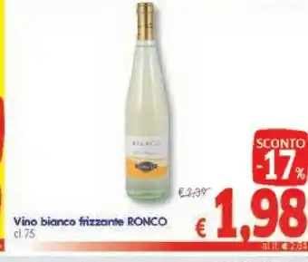 A&O Ronco Vino Bianco Frizzante offerta