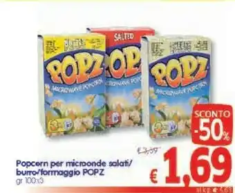 A&O Popz Popcern Per Microonde Salati offerta