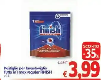 A&O Finish Pastiglie Per Lavastoviglie Turtto In 1 Max Regular offerta